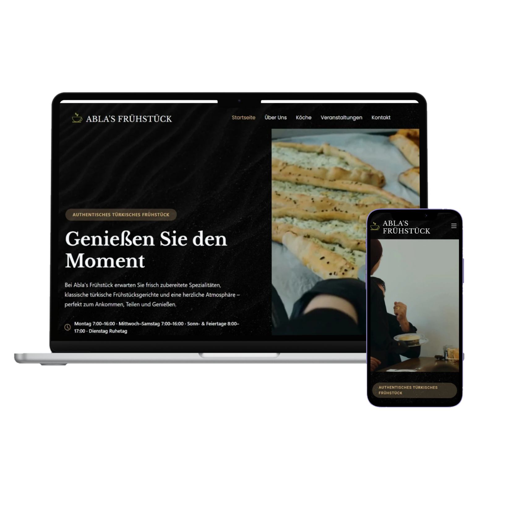 Abla's Frühstück Website